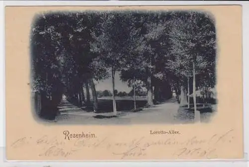 86826 Ak Rosenheim - Loretto-Allee 1900