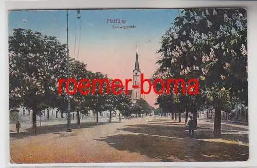 73495 Ak Plattling Ludwigsplatz um 1920