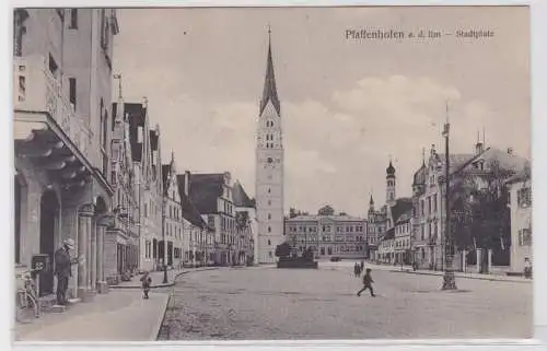 64511 Feldpost AK Pfaffenhoffen an der Ilm - Stadtplatz mit Kirche 1916