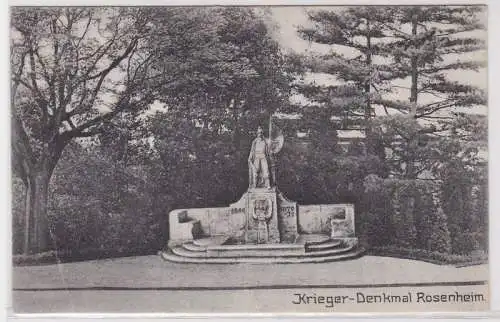 86907 Ak Rosenheim Kriegerdenkmal 1909