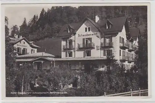 38277 Ak Berchtesgaden Hotel Restaurant Schwabenwirt um 1940