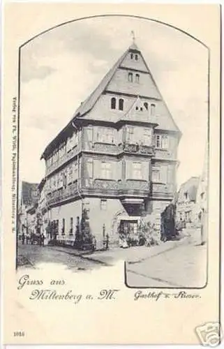 11485 Ak Gruß aus Miltenberg a.M. Gasthof um 1900