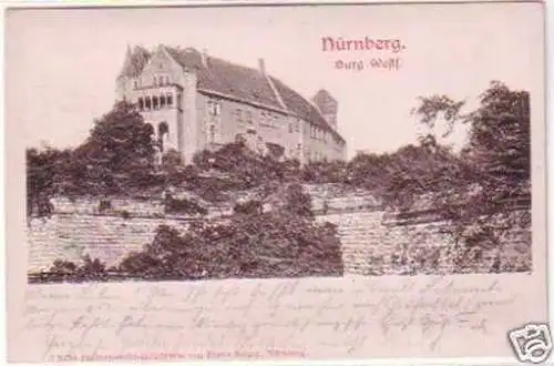 00383 Präge Ak Nürnberg Burg Westseite 1903