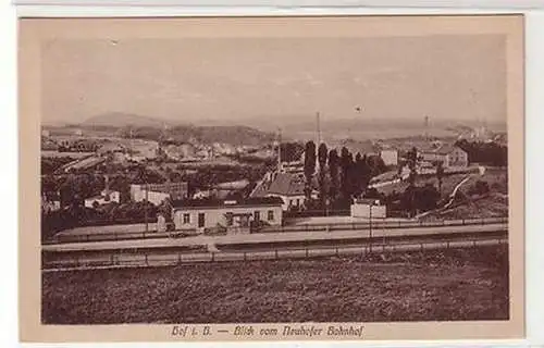 60444 Ak Hof in Bayern Blick vom Neuhofer Bahnhof um 1930