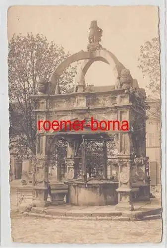 71946 Foto Ak Hammelburg Brunnen um 1920