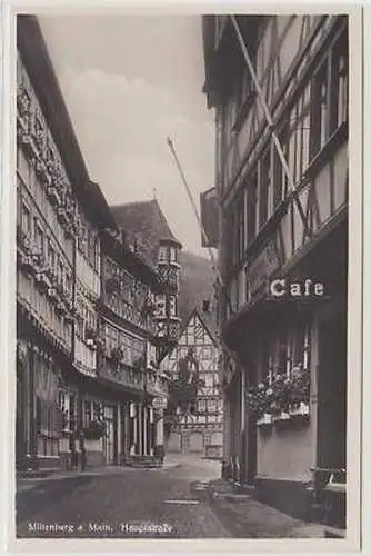 43588 Ak Miltenberg am Main Hauptstraße Café um 1931