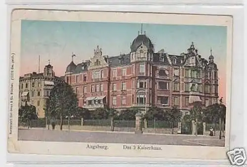 25256 Ak Augsburg das 3 Kaiserhaus 1912