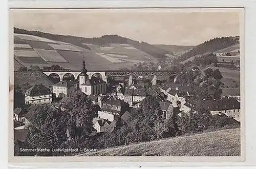 65714 Ak Sommerfrische Ludwigstadt in Bayern Totalansicht 1935