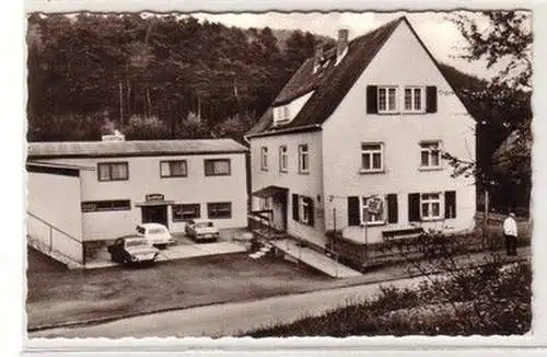 65315 Ak Gemünden Gaststätte Pension Burck Hof 1968