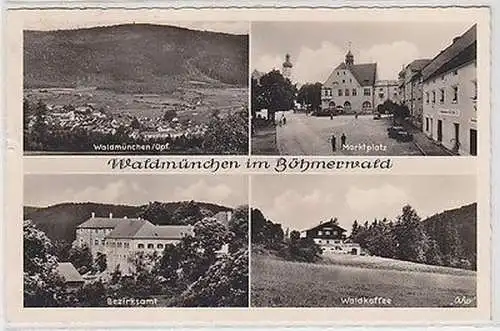 64936 Mehrbild Ak Waldmünchen im Böhmerwald 1955