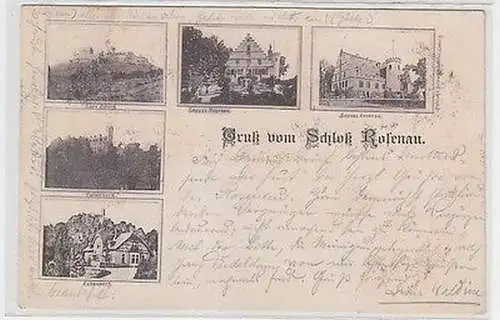 64003 Mehrbild Ak Gruß vom Schloß Rosenau 1896