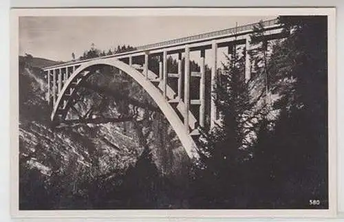 60471 Ak Ammer Hochbrücke bei Echelsbach in Bayern 1937