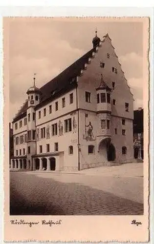 59742 Ak Nördlingen Rathaus 1943