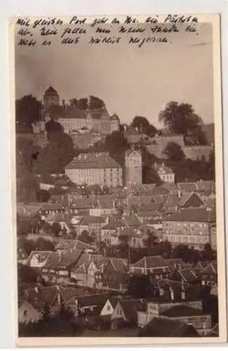 49836 Ak Kronach Stadt mit Burgfeste Rosenberg 1954