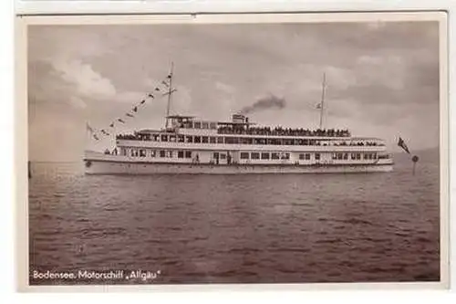 49810 Ak Bodensee Motorschiff "Allgäu" 1937