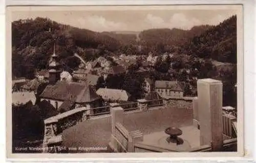 50118 Ak Wirsberg i.F. Blick vom Kriegerdenkmal 1934