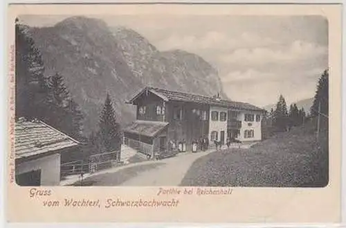 47940 Ak Gruß vom Wachterl Partie bei Reichenhall 1902