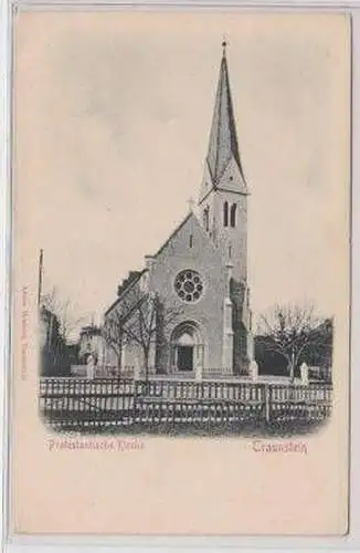 48445 Ak Traunstein Protestantische Kirche um 1900