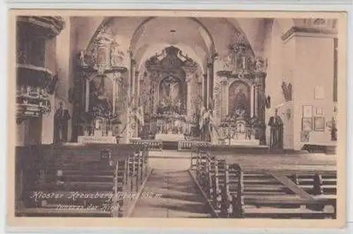 48435 Ak Kloster Kreuzberg Rhön Kircheninneres um 1910