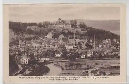 46928 Ak Kronach mit Burg und Festung Rosenberg 1933