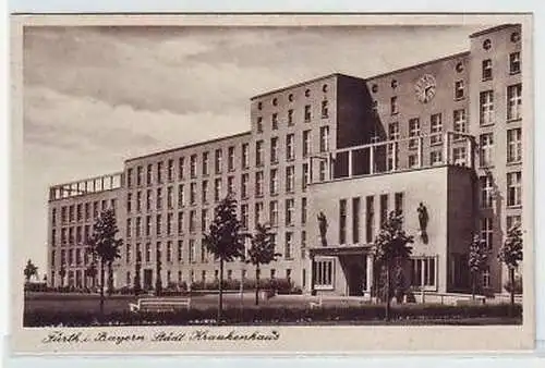 45008 Ak Fürth in Bayern städtisches Krankenhaus 1930