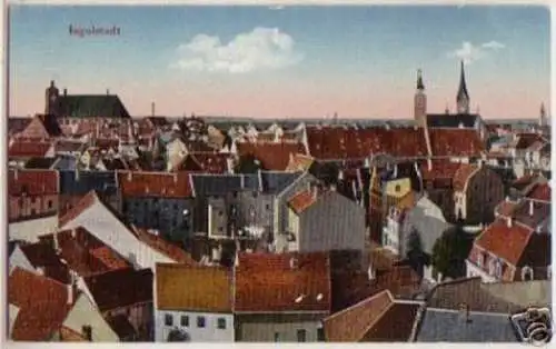 15828 Ak Ingolstadt Totalansicht um 1915