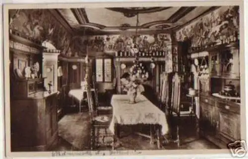 14171 Ak Burg Pottenstein Speisezimmer um 1940