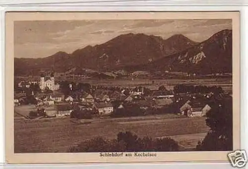 12406 Ak Schlehdorf am Kochelsee Totalansicht 1921