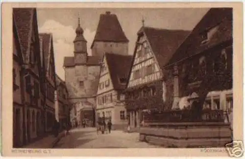 08410 Ak Rothenburg o.T. Rödergasse 1929