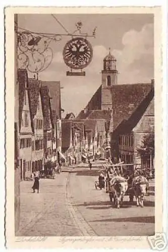 07130 Ak Dinkelsbühl Segringerstrasse mit Kirche um1930