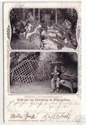 05288 Ak Gruß von der Luisenburg im Fichtelgebirge 1904