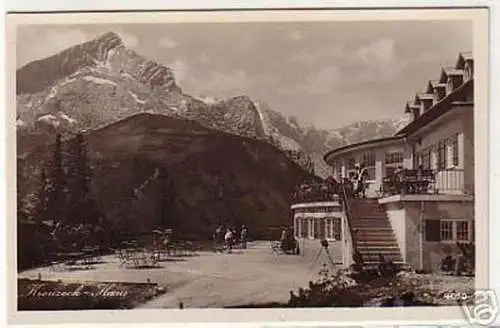 05374 Ak Kreuzeck Haus bei Garmisch Partenkirchen 1932