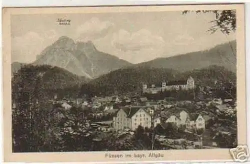 01102 Ak Füssen im Bayrischen Allgäu um 1930