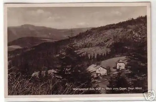 01178 Ak Waldgasthof Eck Blick zum Osser 1937