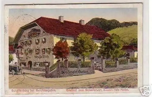 01106 Ak Schellenberg bei Berchtesgaden Gasthof 1934