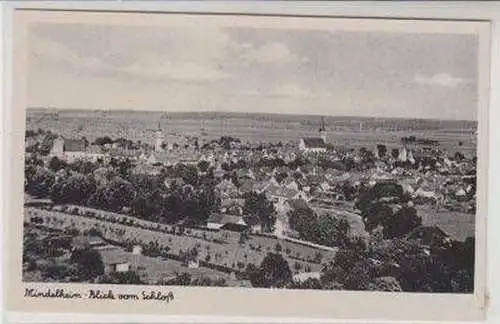 48874 Ak Mindelheim Blick vom Schloß um 1940