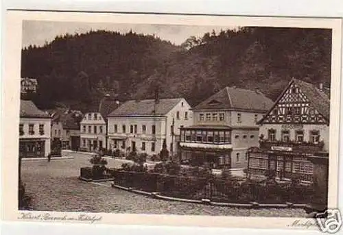 18367 Ak Berneck im Fichtelgebirge Marktplatz um 1930