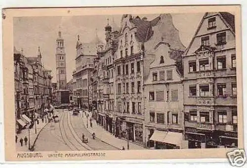 31239 Ak Augsburg Untere Maximilianstraße 1917