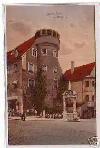 04886 Ak Regensburg am Wildfang 1914