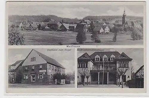 67649 Mehrbild Ak Waldhausen Gasthaus zum Engel, Totalansicht, Lager 1941