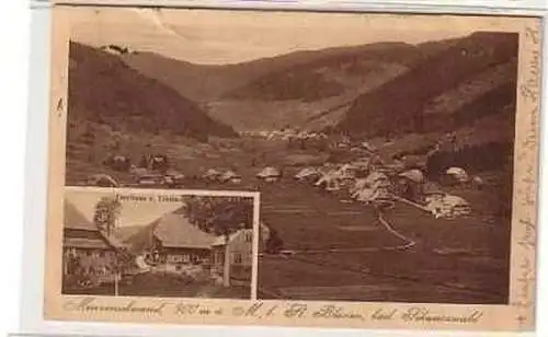 38451 Ak Menzenschwand Gasthaus zur Linde 1924