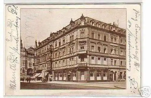 08154 Ak Karlsruhe Restaurant Rothausbräu 1937