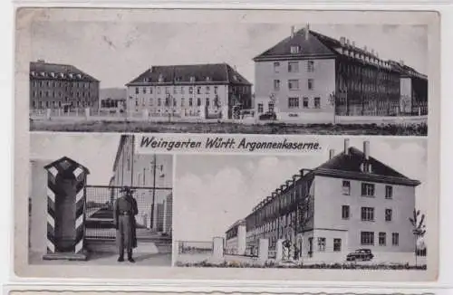 94014 Feldpost AK Weingarten Württembergische Argonnenkaserne 1942