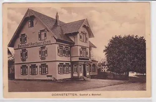 20327 AK Dornstetten - Gasthof zum Bahnhof, Gesamtansicht Außen 1914