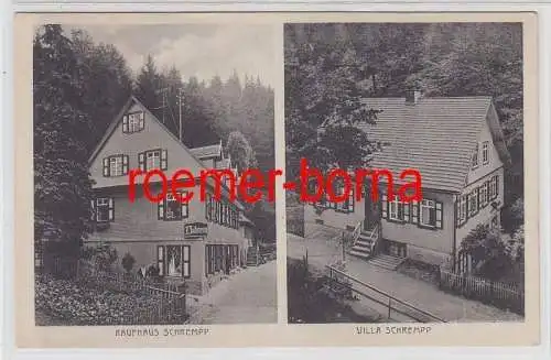 72475 Mehrbild Ak Bad Griesbach Schwarzwald Kaufhaus und Villa Schrempp um 1940