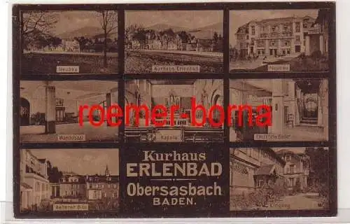 79603 Mehrbild Ak Obersasbach Baden - Kurhaus Erlenbad 1920