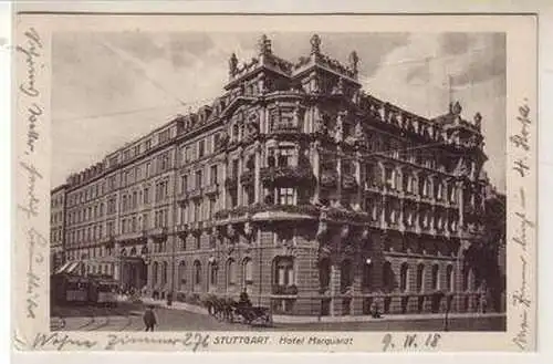 12289 Ak Stuttgart Hotel Marquart 1918