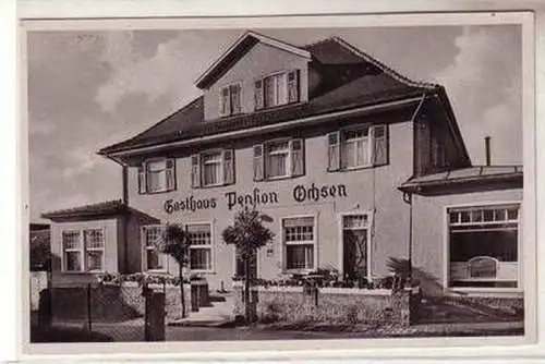 53991 Ak Dobel Gasthof Pension und Metzgerei zum "Ochsen" 1943