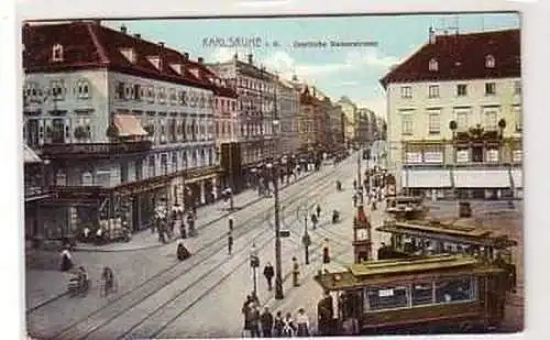 29749 Ak Karlsruhe östliche Kaiserstrasse 1913