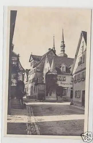 29057 Ak Weikersheim Taubertal Metzgerei 1925